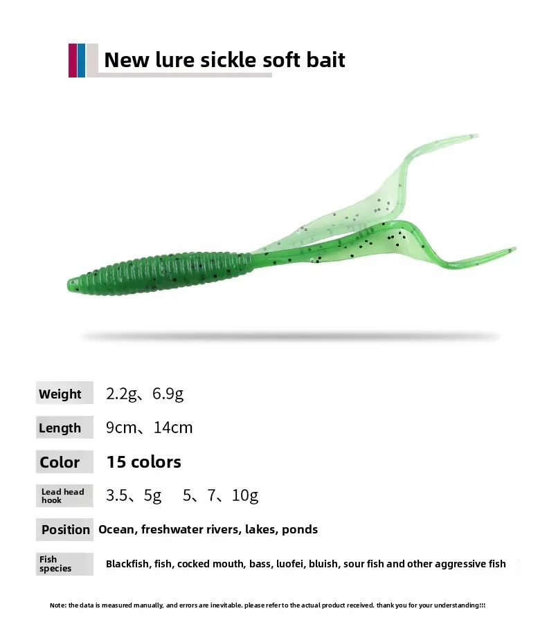 Luminous 9 cm 14 cm Soft Worm Carp Freshwater Bass ABS Pencil Lure - view 8