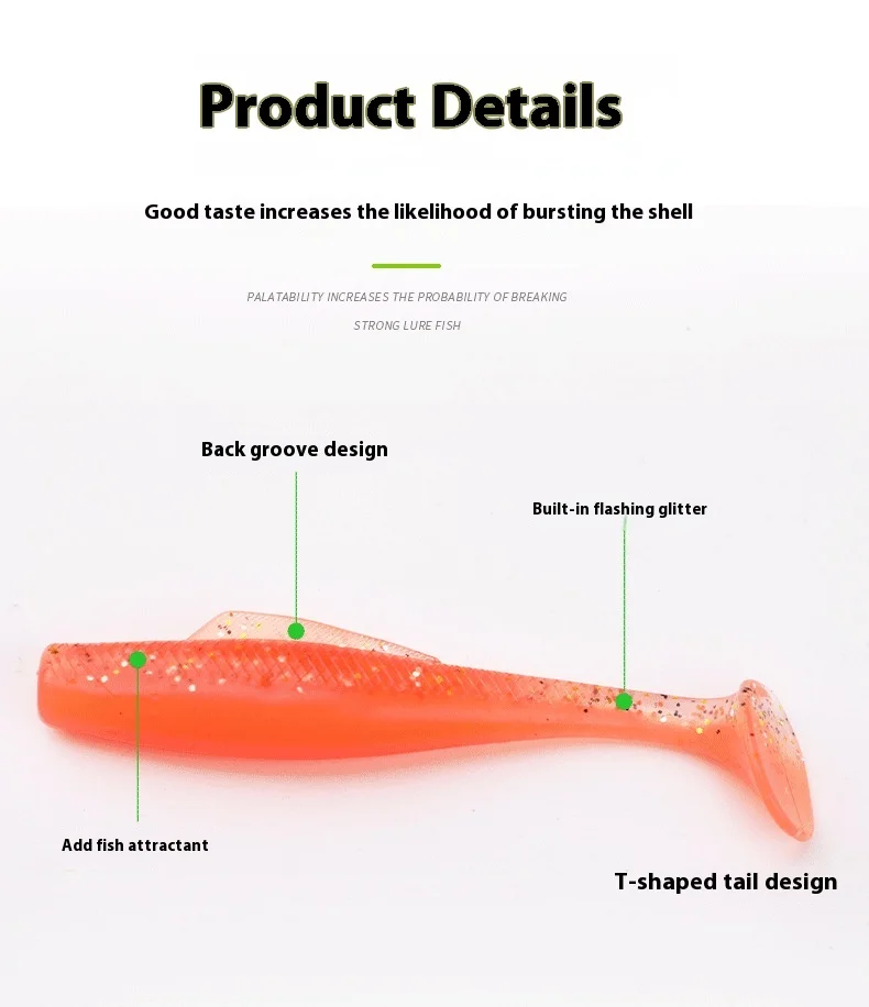Lure Fishing Paddle Tail Soft Plastic 80 mm TPR Bait Catfish 55 mm ABS Pencil Lure - view 8