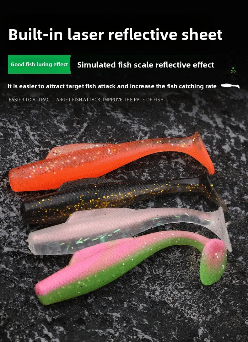 Lure Fishing Paddle Tail Soft Plastic 80 mm TPR Bait Catfish 55 mm ABS Pencil Lure - view 11