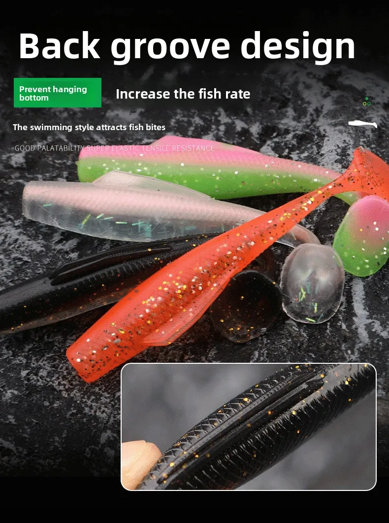 Lure Fishing Paddle Tail Soft Plastic 80 mm TPR Bait Catfish 55 mm ABS Pencil Lure - view 13