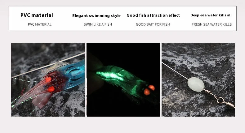 Carp PVC Soft Lure Shrimp Plastic ABS Pencil Lure - view 8