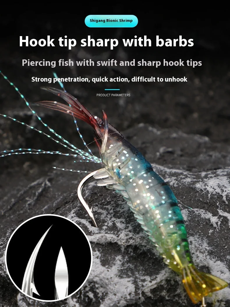 Carp PVC Soft Lure Shrimp Plastic ABS Pencil Lure - view 12