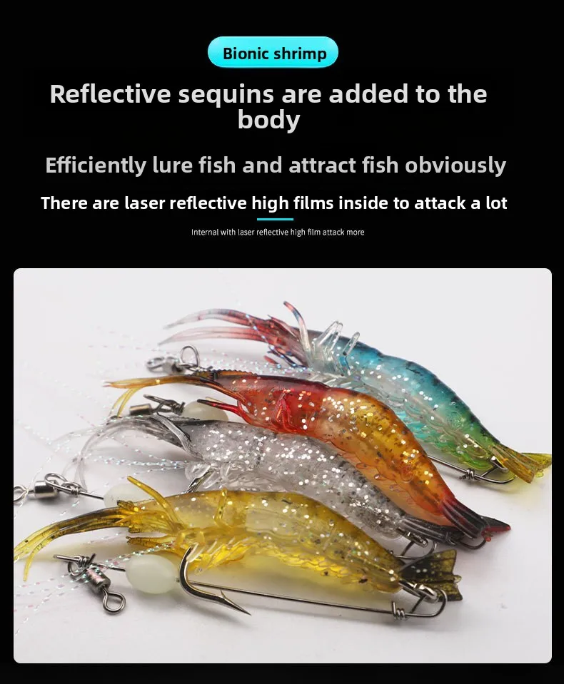Carp PVC Soft Lure Shrimp Plastic ABS Pencil Lure - view 13