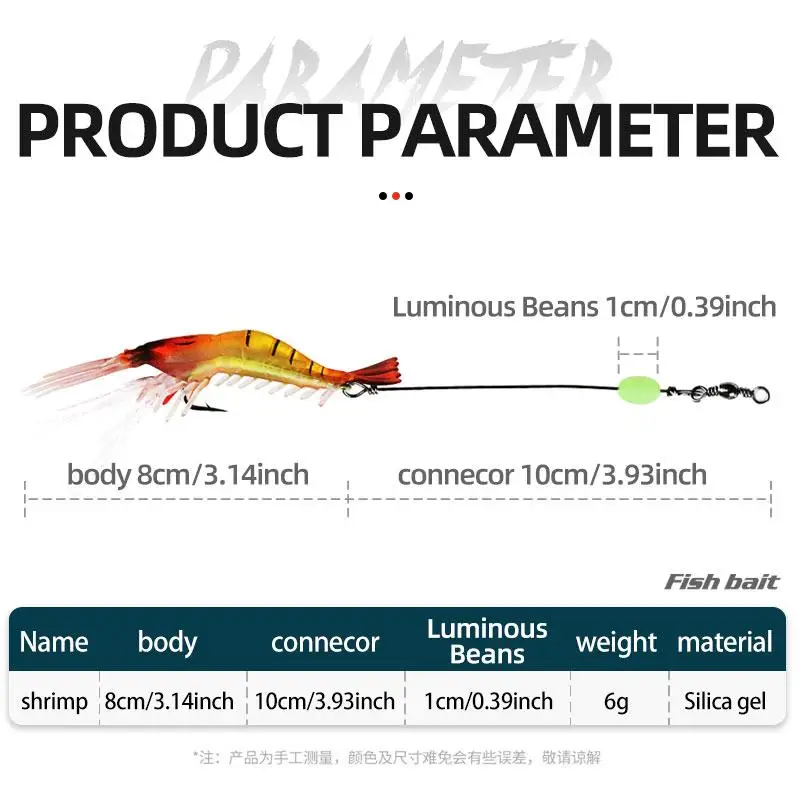 Luminous Shrimp, Plastic Sea Fishing ABS Pencil Lure - view 6