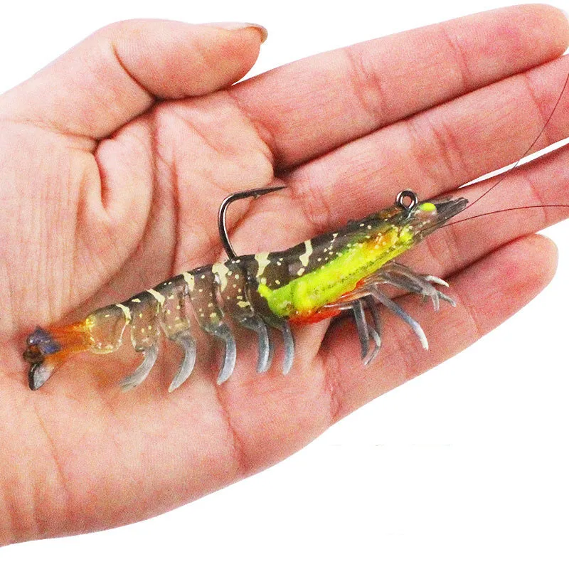 CHEERY Fishing Bait Soft Shrimp Hooks 9mm/12g Silicone Artificial ABS Pencil Lure - view 4