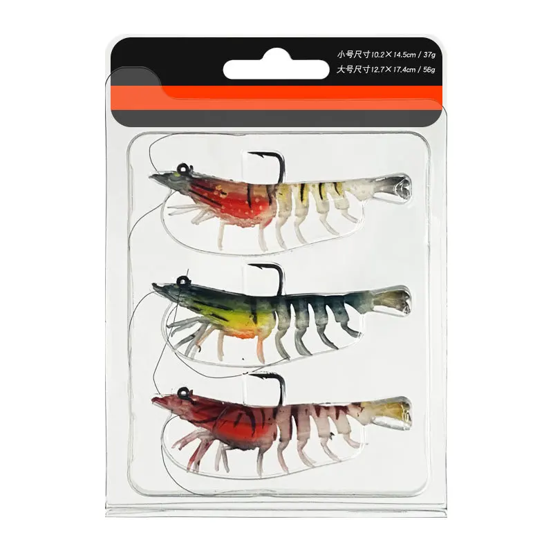 CHEERY Fishing Bait Soft Shrimp Hooks 9mm/12g Silicone Artificial ABS Pencil Lure - view 5