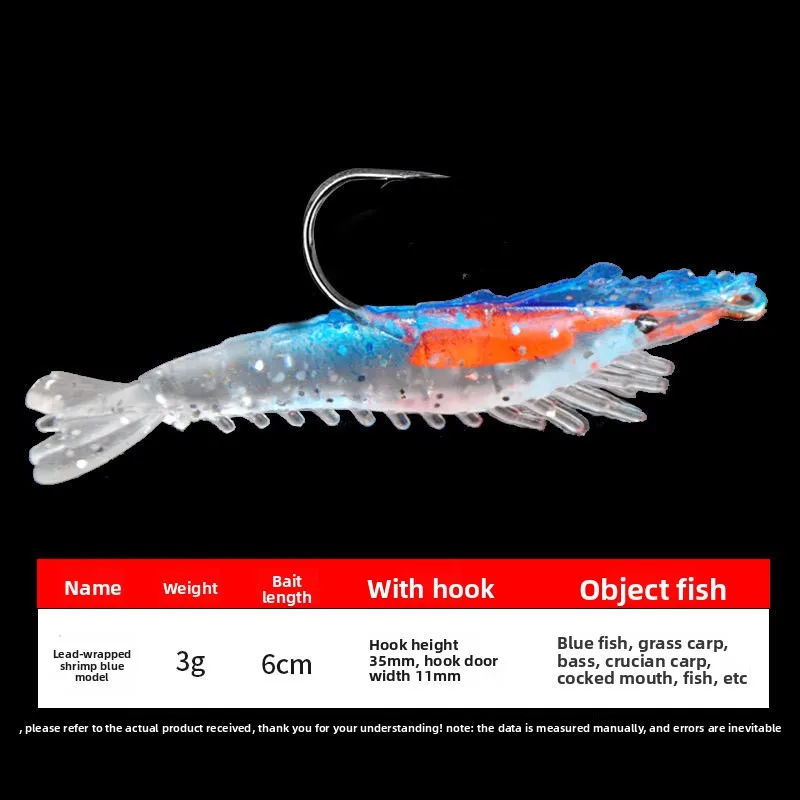 Freshwater Fishing Bait 3g/6 cm PVC Soft Plastic Lure Bream Bass ABS Pencil Lure - view 9