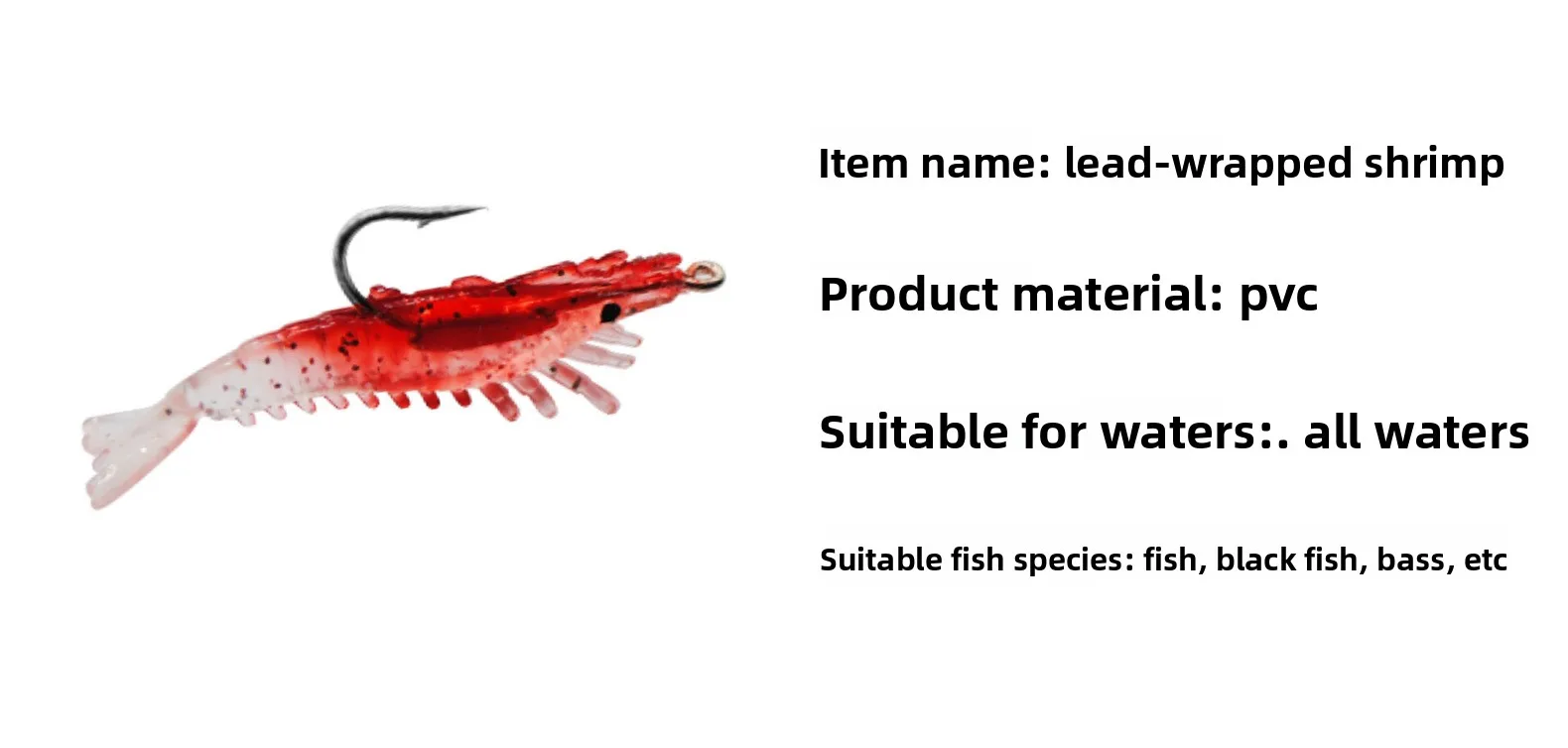 Freshwater Fishing Bait 3g/6 cm PVC Soft Plastic Lure Bream Bass ABS Pencil Lure - view 14