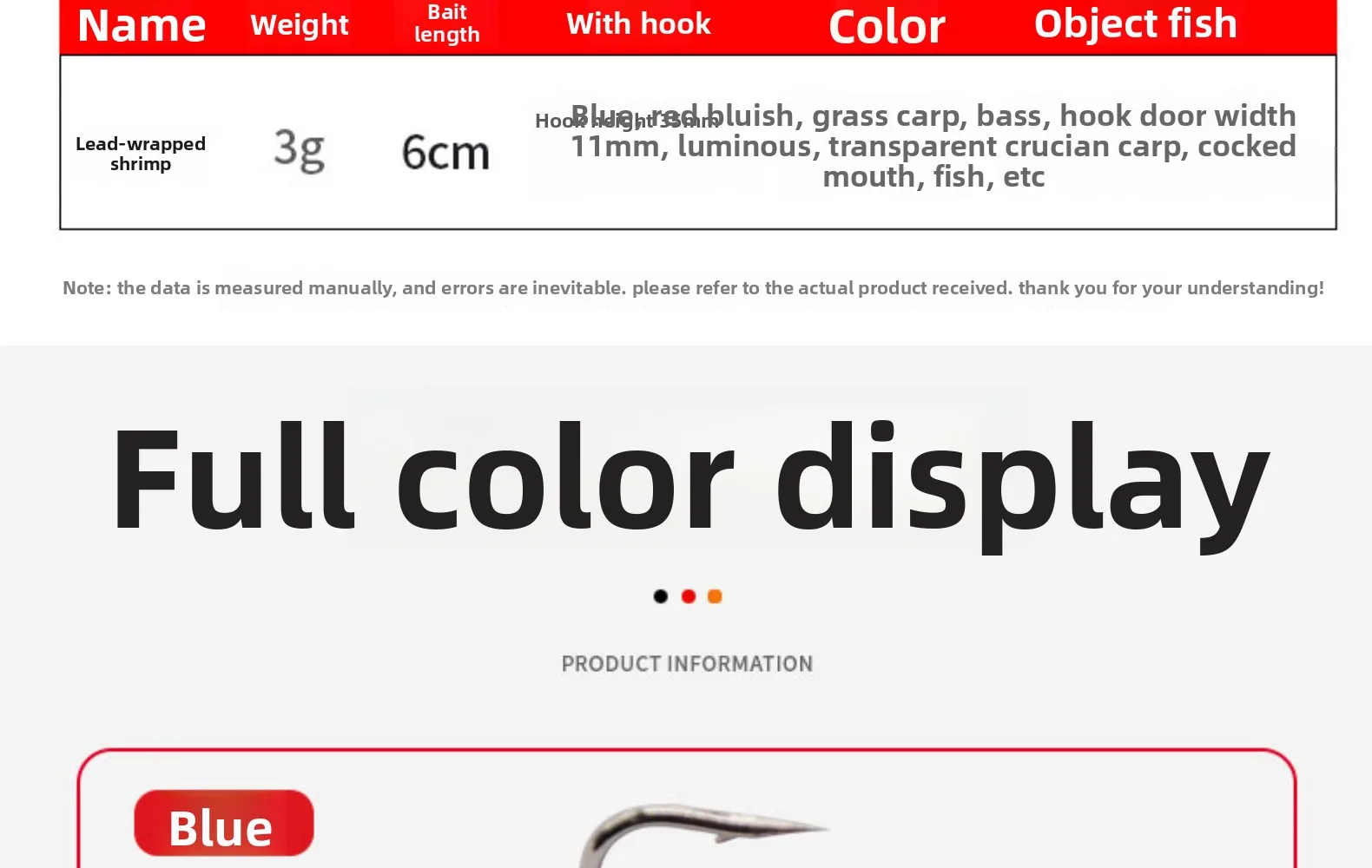 Freshwater Fishing Bait 3g/6 cm PVC Soft Plastic Lure Bream Bass ABS Pencil Lure - view 16