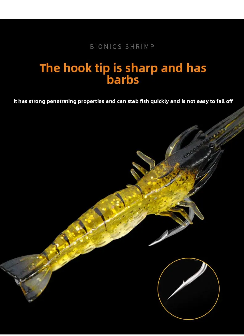 CHEERY 9 cm 3.8 g Soft Lure Shrimp / Fishing Carp Plastic Bait, ABS Pencil Lure - view 9