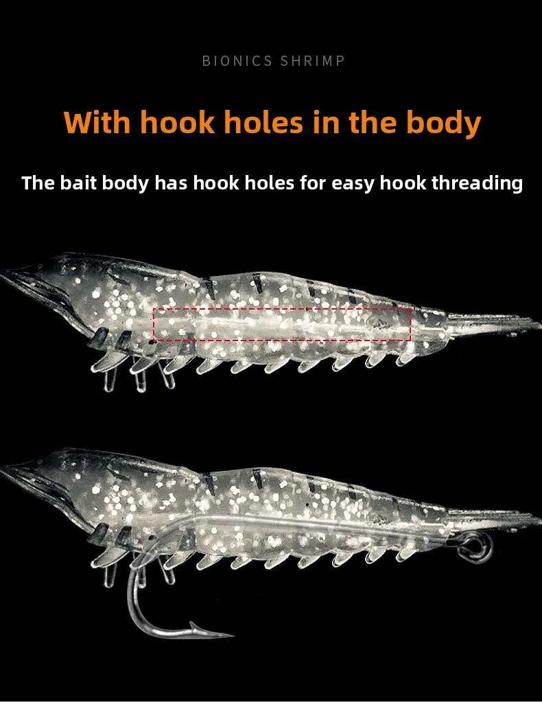 CHEERY 9 cm 3.8 g Soft Lure Shrimp / Fishing Carp Plastic Bait, ABS Pencil Lure - view 10