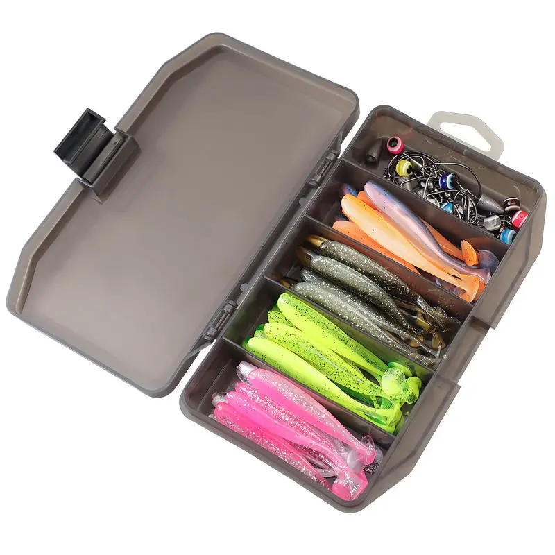 76 Fishing Bait Set Soft Lure Plastic