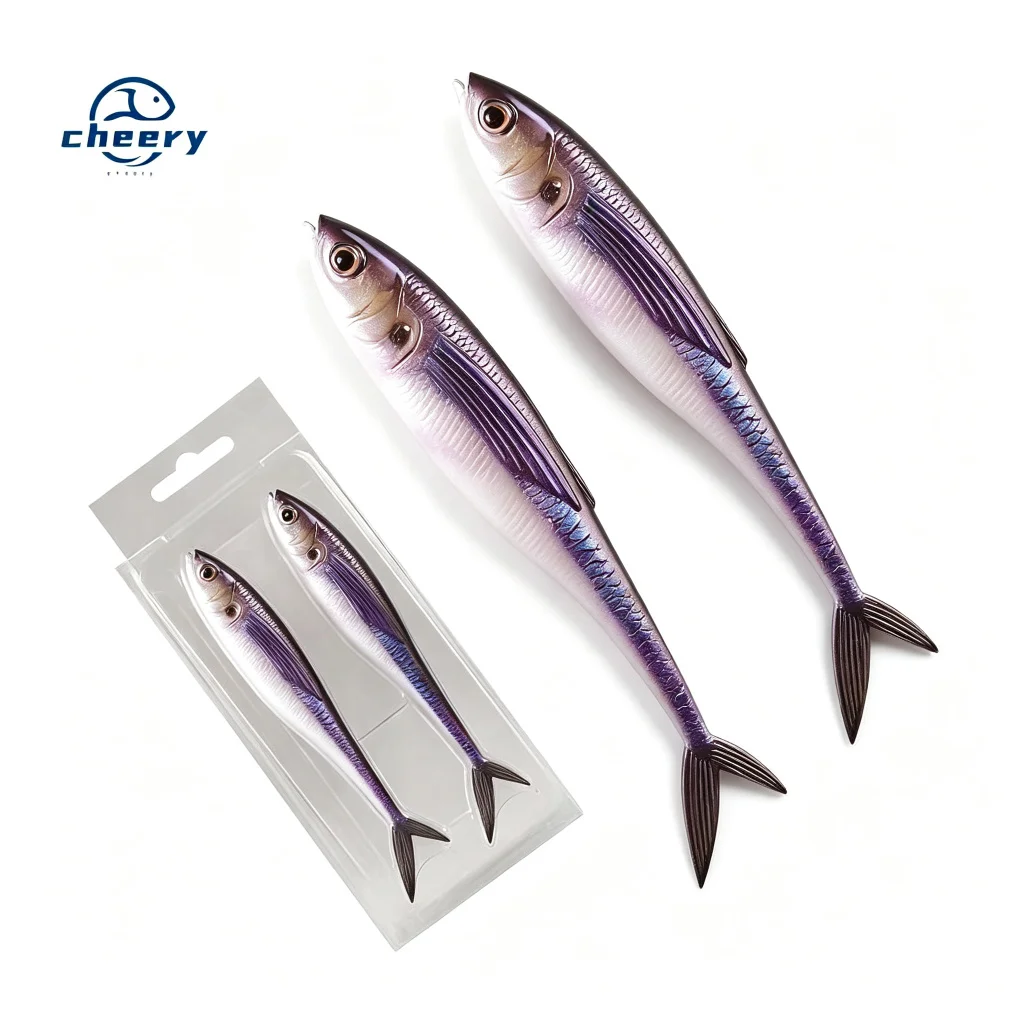 CHEERY 3D Silicone Soft Lure Fishing Bait, for River