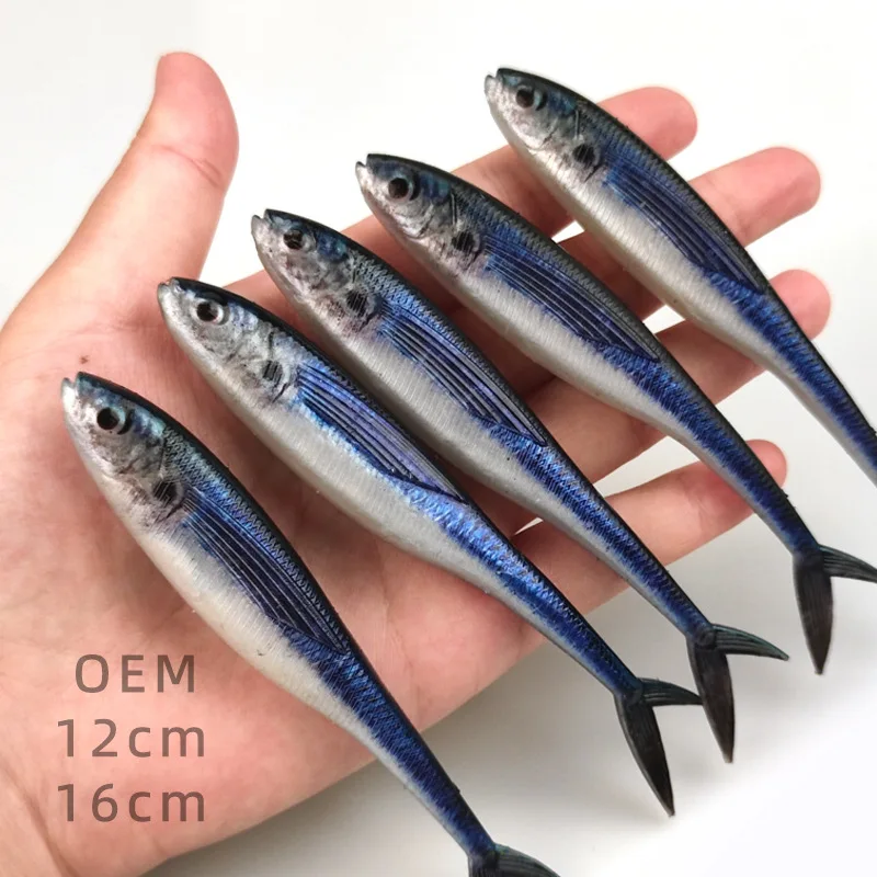 3D PVC Material Soft Lure Artificial Fishing Bait Plastic ABS Pencil Lure - view 4