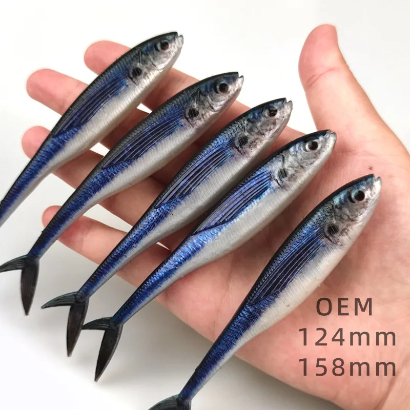 3D PVC Material Soft Lure Artificial Fishing Bait Plastic ABS Pencil Lure - view 5