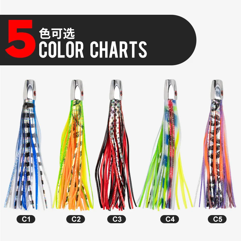 CHEERY Soft Fishing Bait Saltwater Octopus Metal Trolling Marlin ABS Pencil Lure - view 4