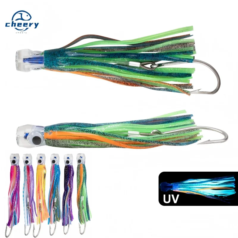 Cheery 10.5 170 g Tuna Silicone Trolling Marlin for Boat Fishing Soft Lure