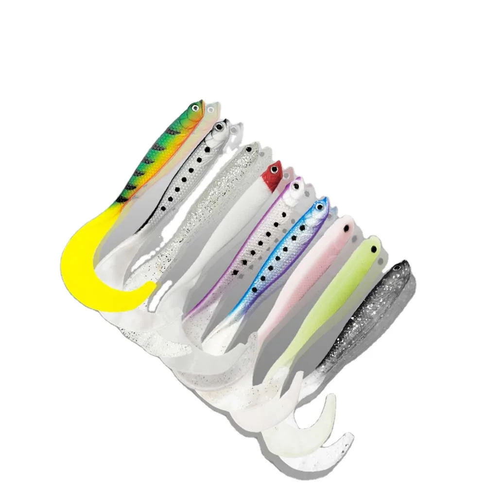 5cm6.5g Artificial Fishing Bait 3d Curly Tail Soft Lure