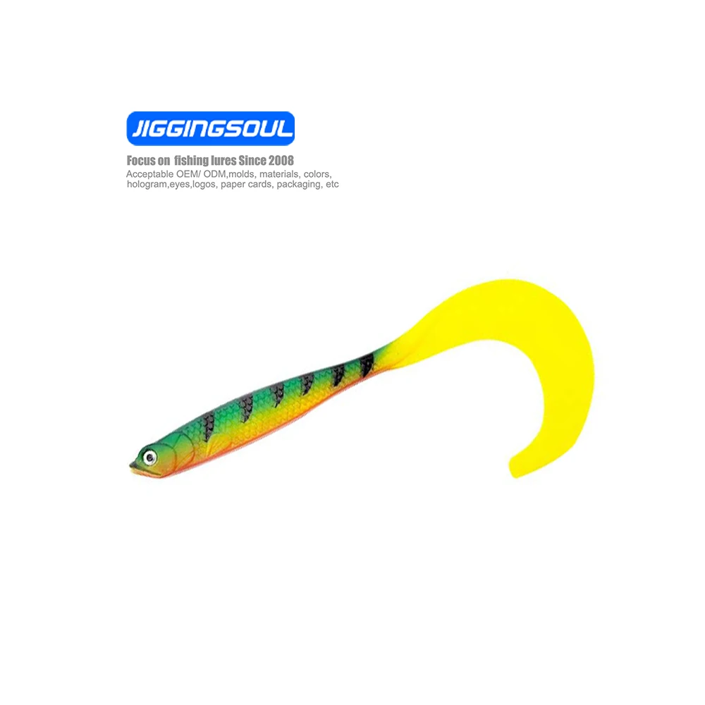 5cm6.5g Artificial Fishing Bait 3d Curly Tail Soft Lure ABS Pencil Lure - view 10