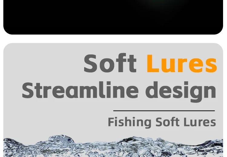 5cm6.5g Artificial Fishing Bait 3d Curly Tail Soft Lure ABS Pencil Lure - detail 4