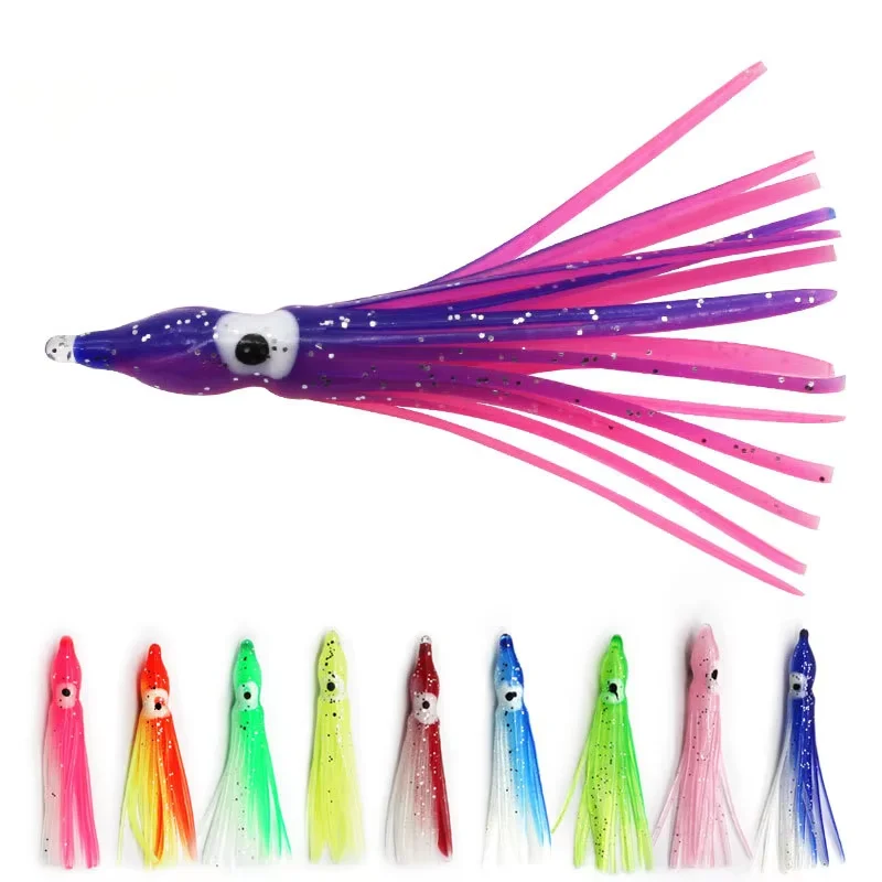 5 5-30 cm Rubber Squid Octopus Soft Swimbait Shark