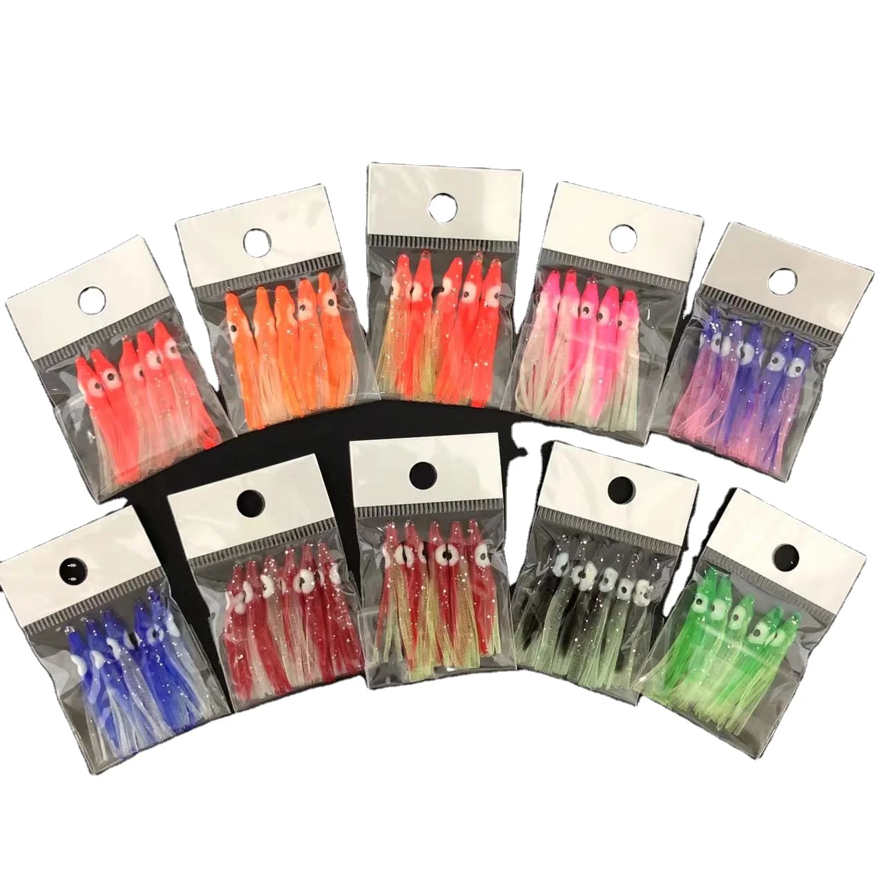 10 cm Luminous Silicone Plastic Squid Octopus Trolling Boat Soft Lure