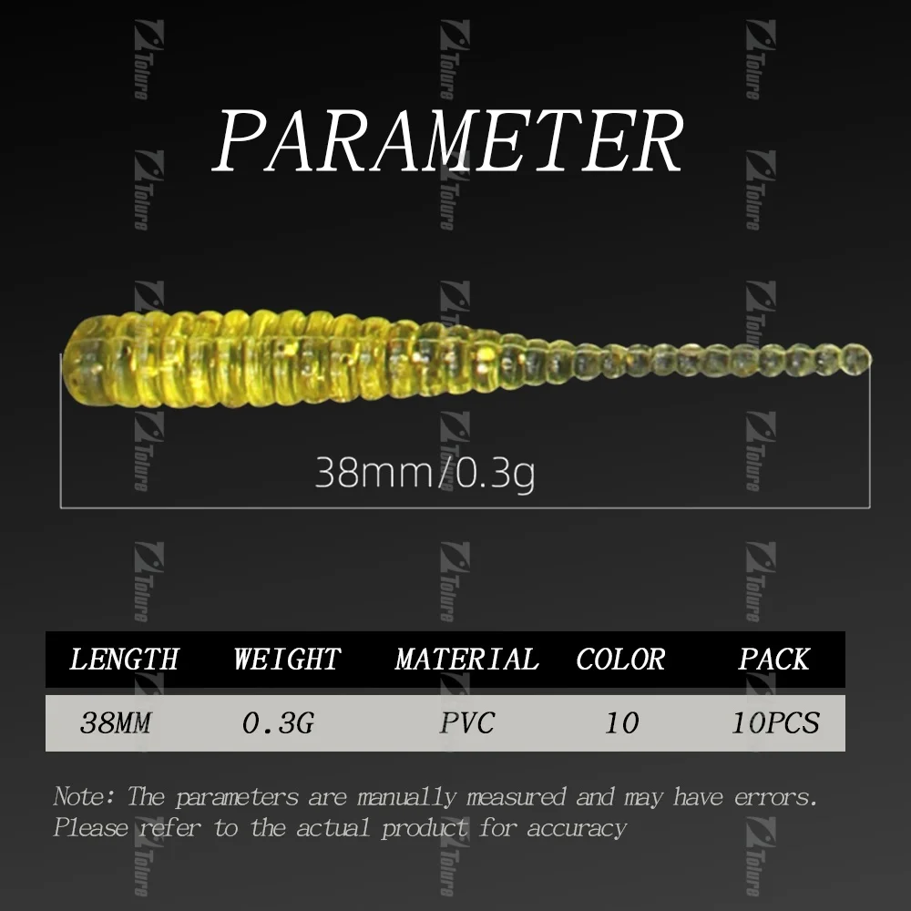 Soft Lure 38 mm 0.3 g 10 / 10 PVC Fishing Bait, for Saltwater ABS Pencil Lure - view 2