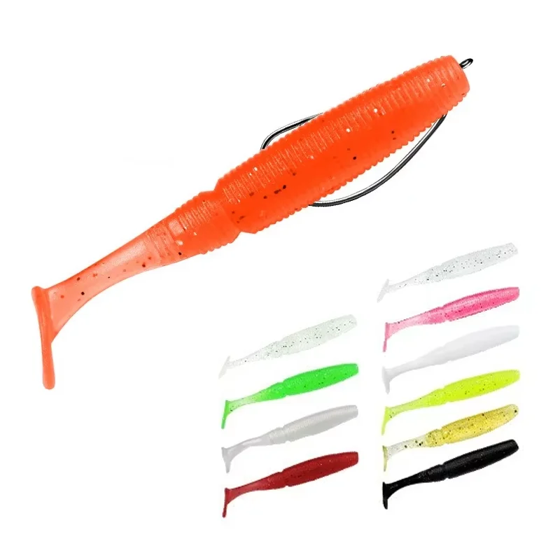 7.5 cm 3g Paddle Tail Fishing Bait pvc Bass