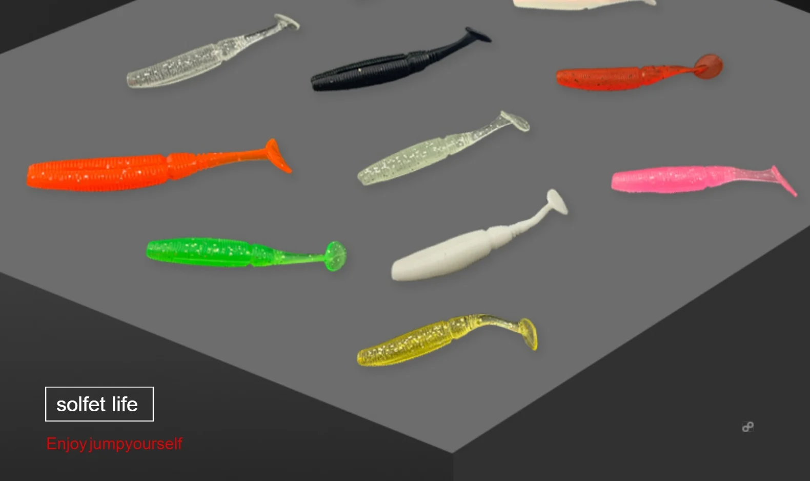 7.5 cm 3g Paddle Tail Fishing Bait pvc Bass ABS Pencil Lure - view 8