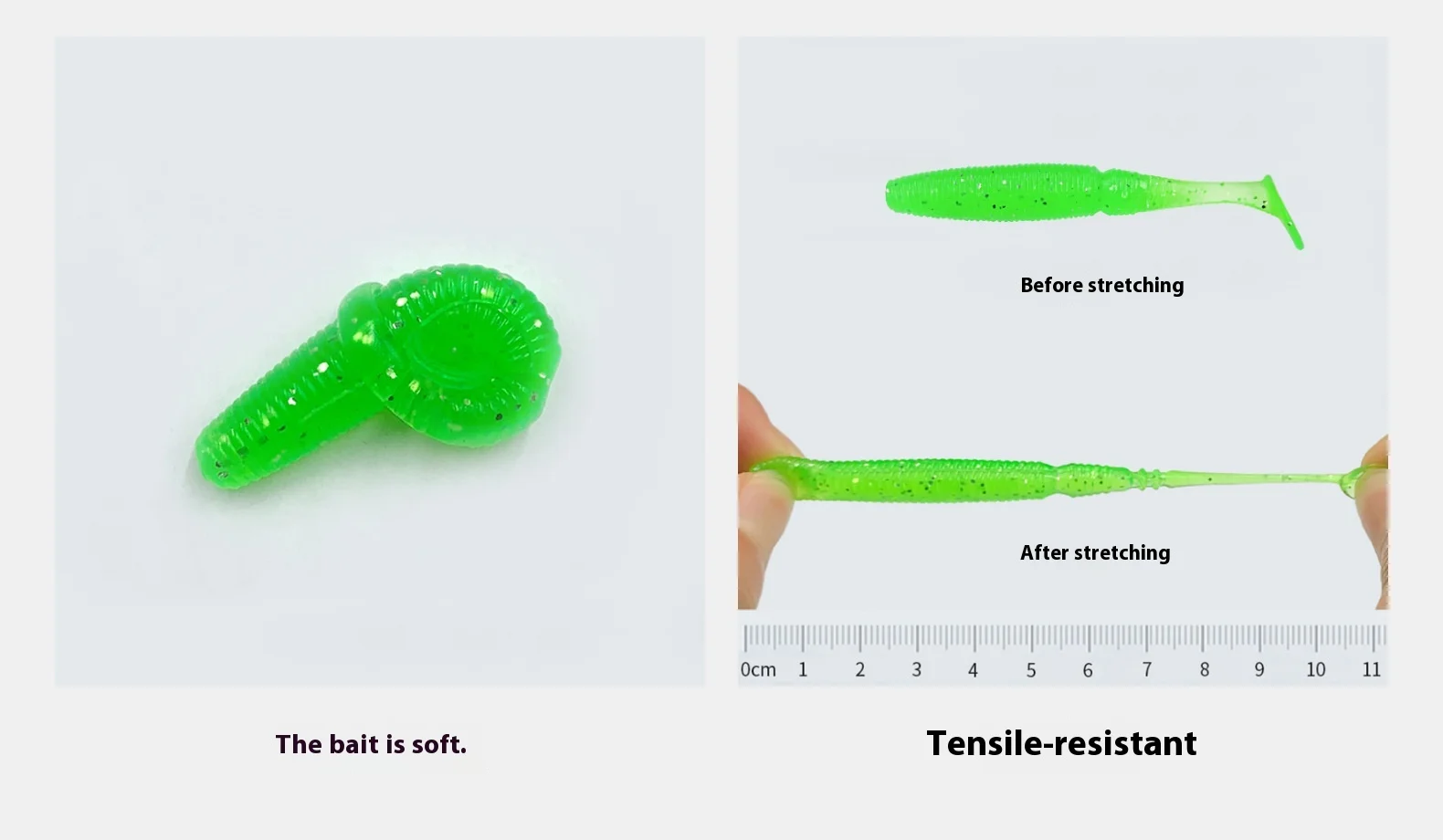 7.5 cm 3g Paddle Tail Fishing Bait pvc Bass ABS Pencil Lure - view 14