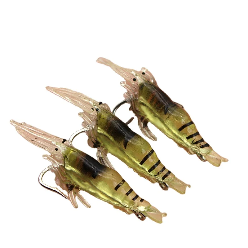 Cheery 4cm 1g Silicone Soft Shrimp Fishing Bait, for Bass / / , ABS Pencil Lure - view 15