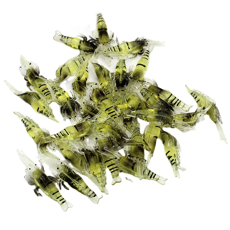Cheery 4cm 1g Silicone Soft Shrimp Fishing Bait, for Bass / / , ABS Pencil Lure - view 16