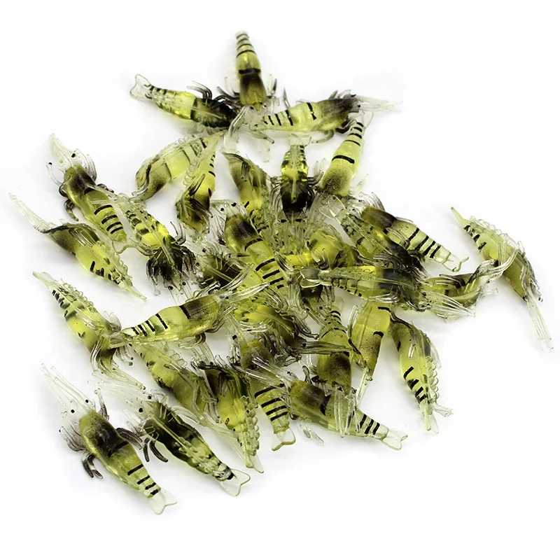 Cheery 4cm 1g Silicone Soft Shrimp Fishing Bait, for Bass / / , ABS Pencil Lure - view 4
