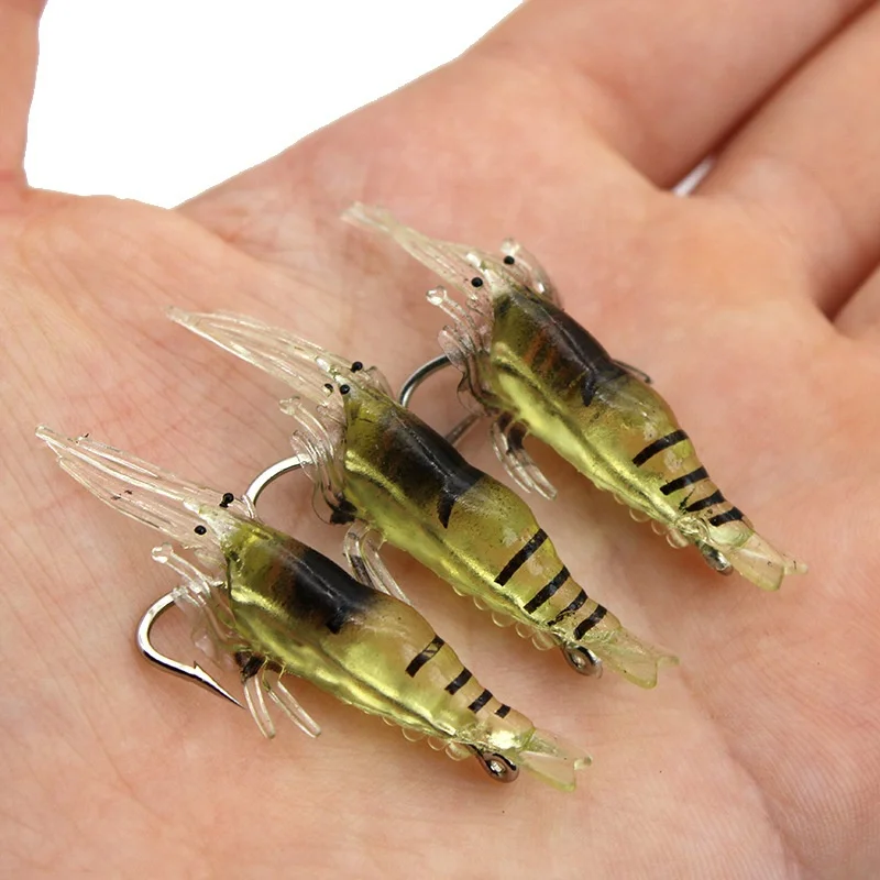 Cheery 4cm 1g Silicone Soft Shrimp Fishing Bait, for Bass / / , ABS Pencil Lure - view 6