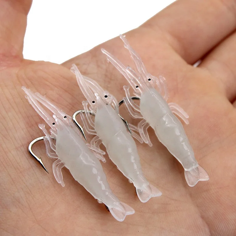 Cheery 4cm 1g Silicone Soft Shrimp Fishing Bait, for Bass / / , ABS Pencil Lure - view 9