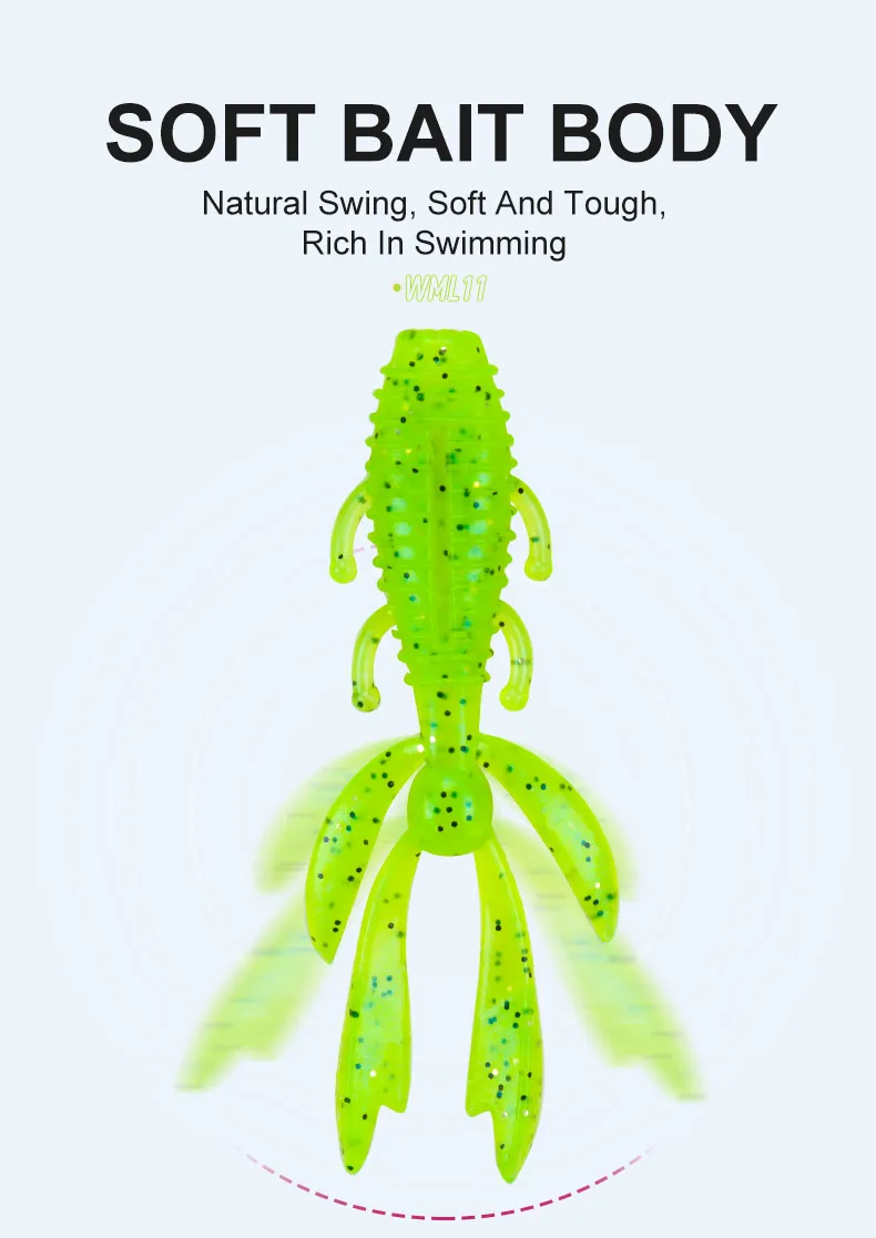 WML11 2g 60mm 12pcs Fishing Soft Soft Lure ABS Pencil Lure - view 12