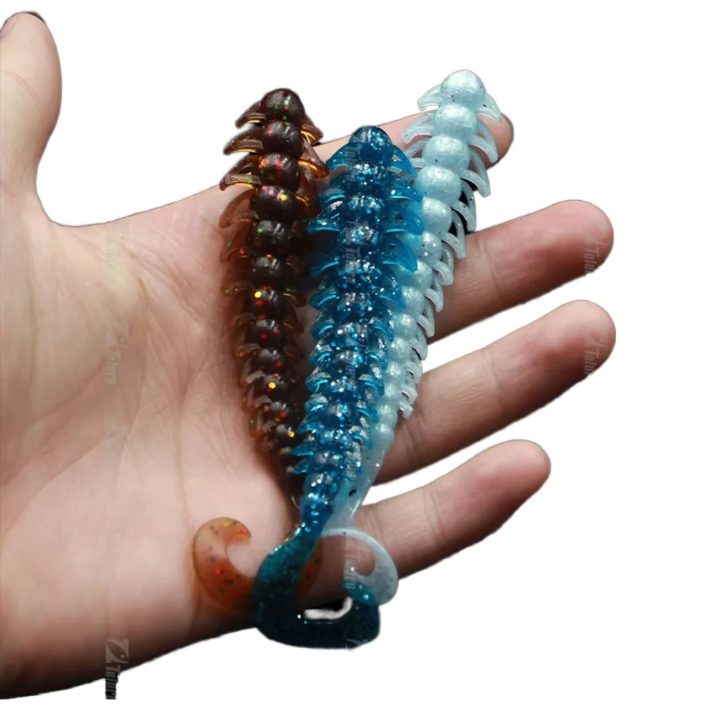 6g 110 mm Curly Tail Bass Fishing Bait