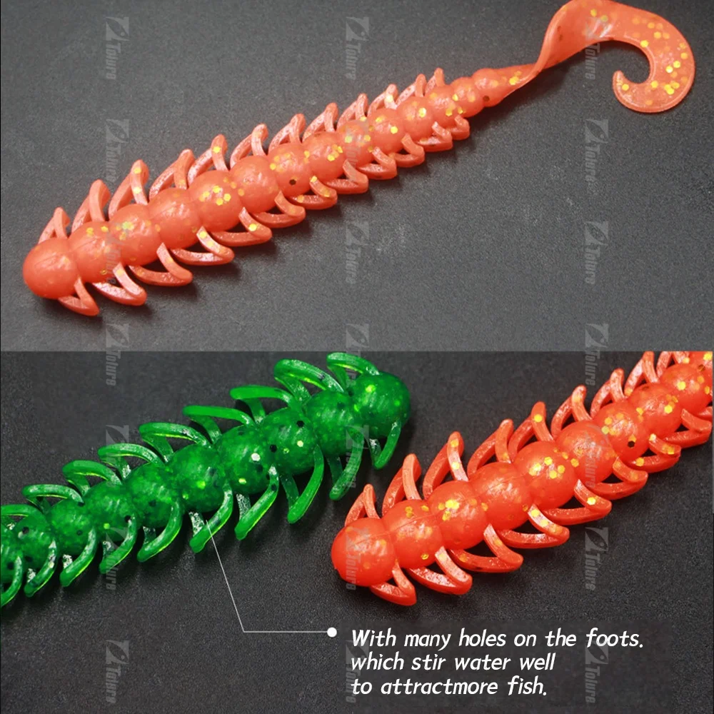 6g 110 mm Curly Tail Bass Fishing Bait ABS Pencil Lure - view 3