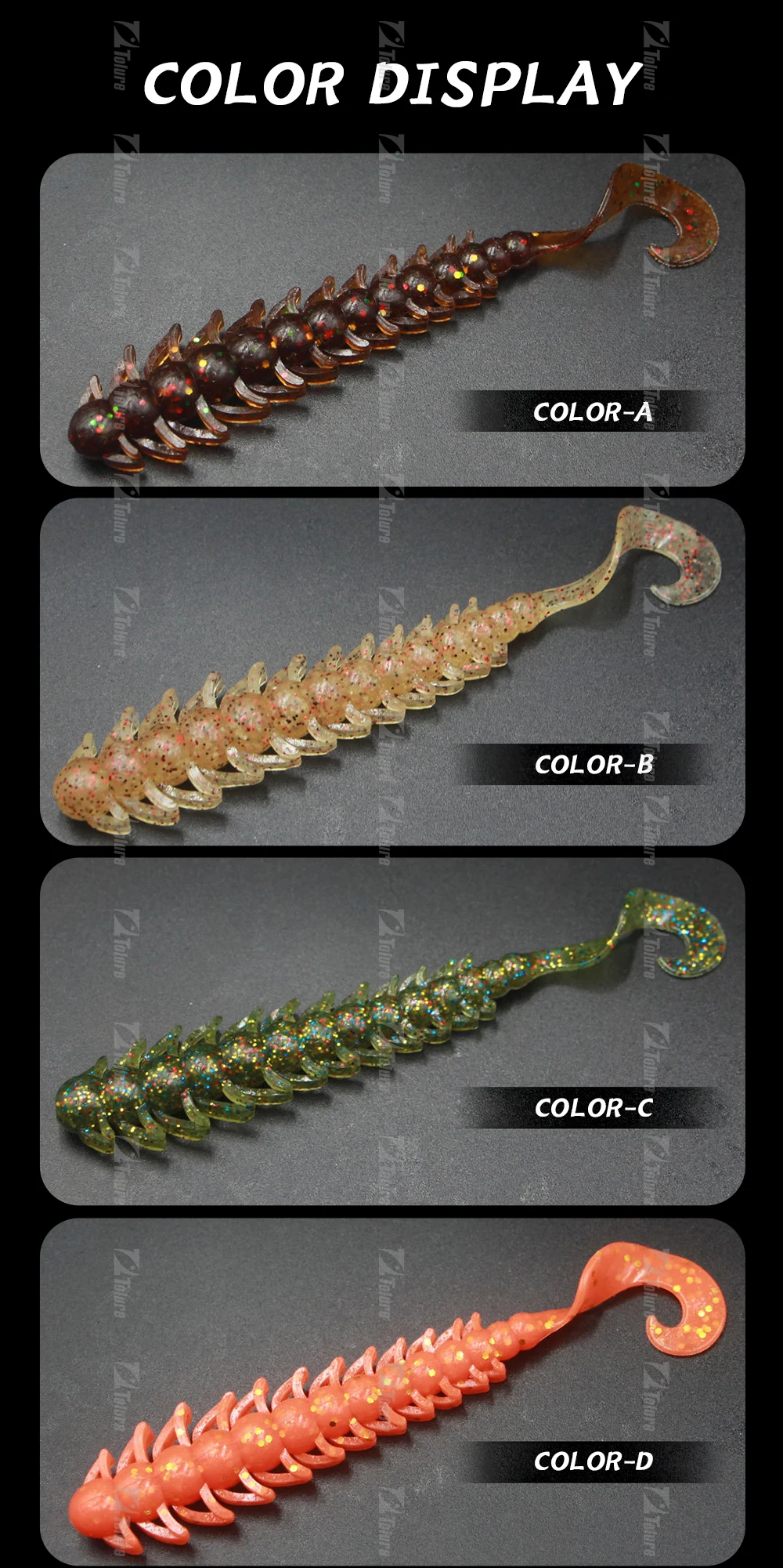 6g 110 mm Curly Tail Bass Fishing Bait ABS Pencil Lure - view 13