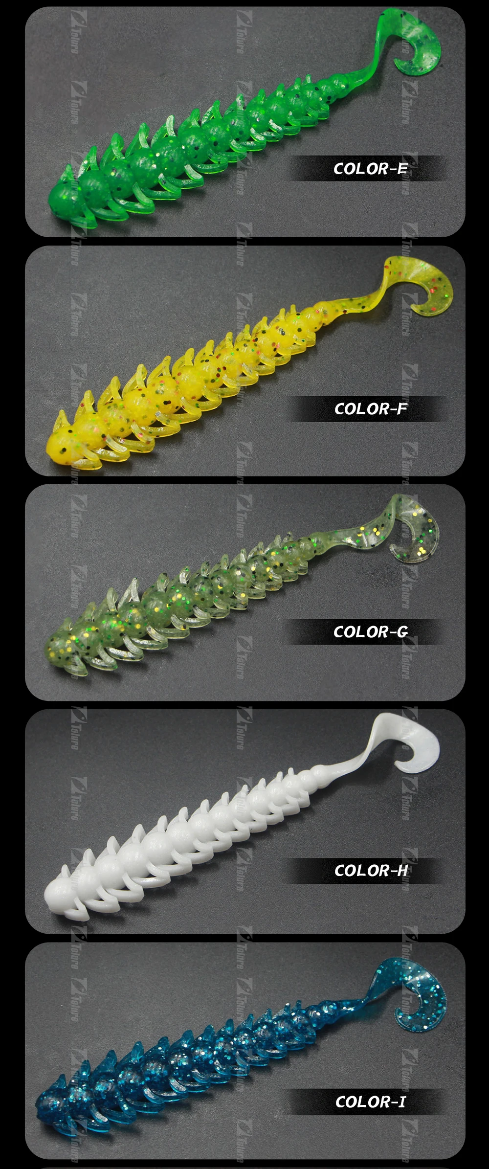 6g 110 mm Curly Tail Bass Fishing Bait ABS Pencil Lure - view 14