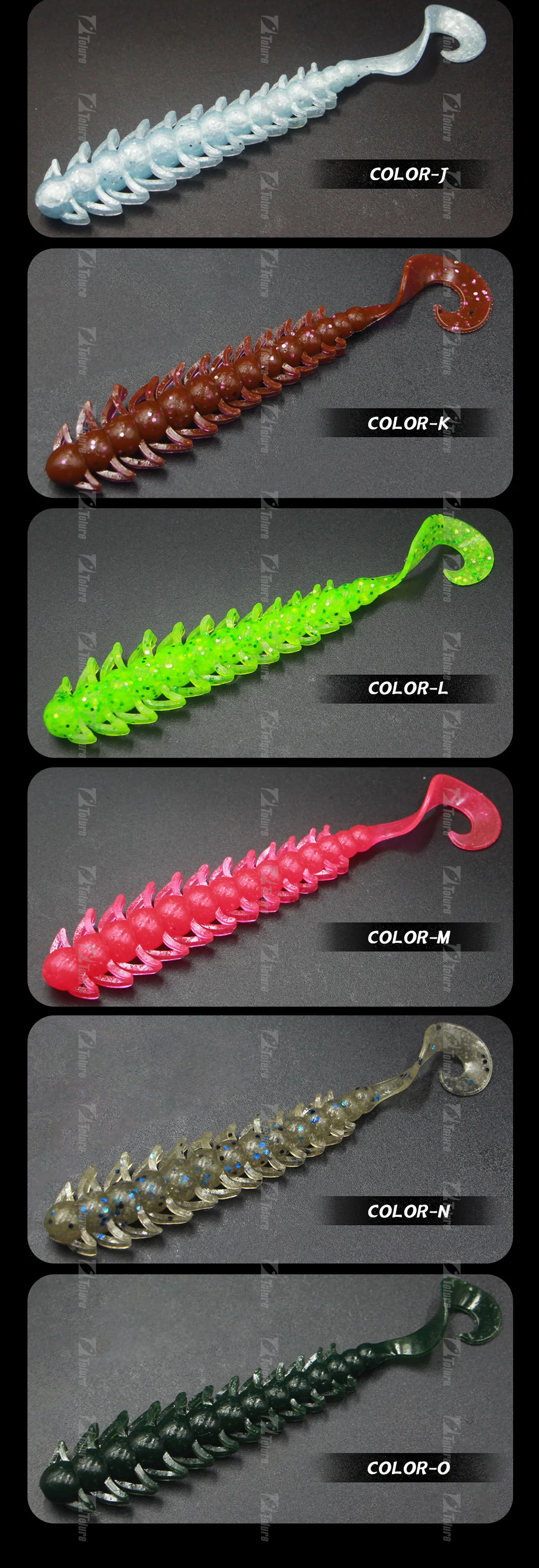 6g 110 mm Curly Tail Bass Fishing Bait ABS Pencil Lure - view 15