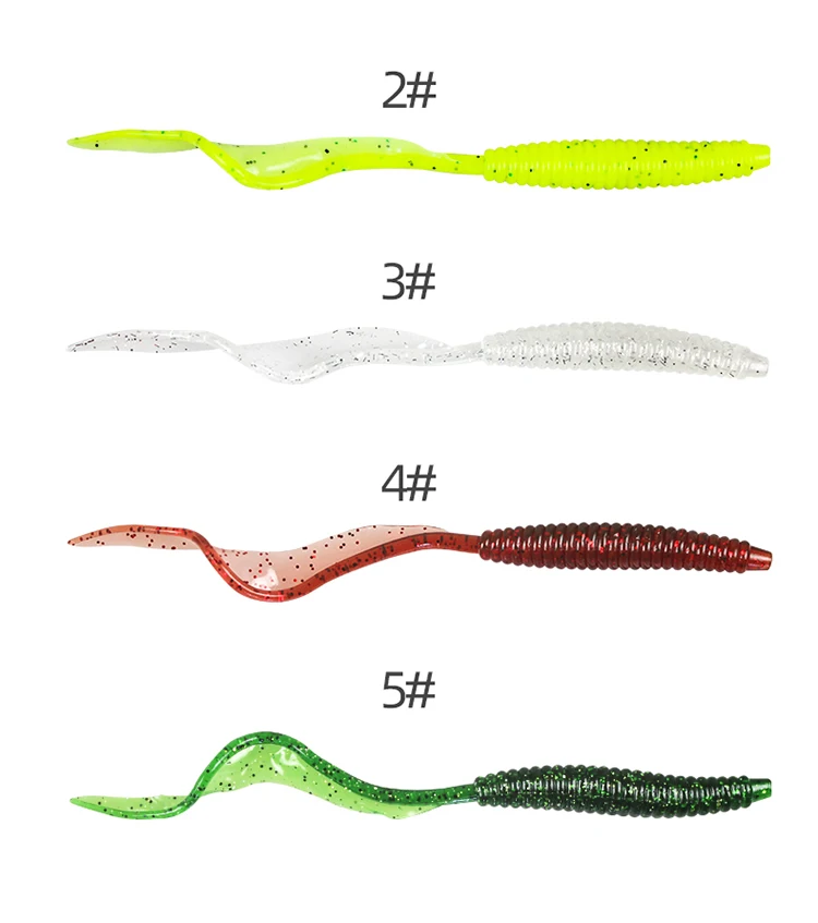 10PCS Soft Lure Silicone Trolling Fishing Bait Bass ABS Pencil Lure - view 6