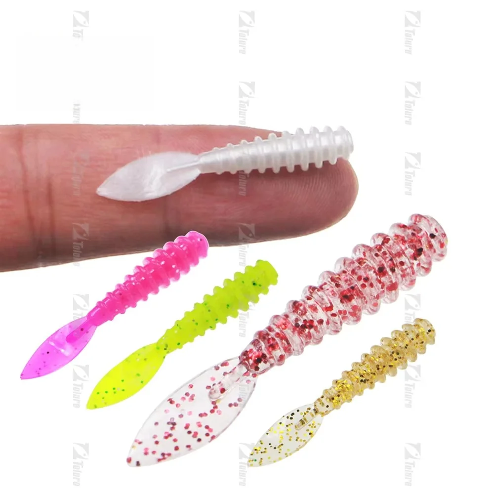 3.6 mm 0.4g 10pc/ Rubber Artificial Bass Silicone Soft Lure