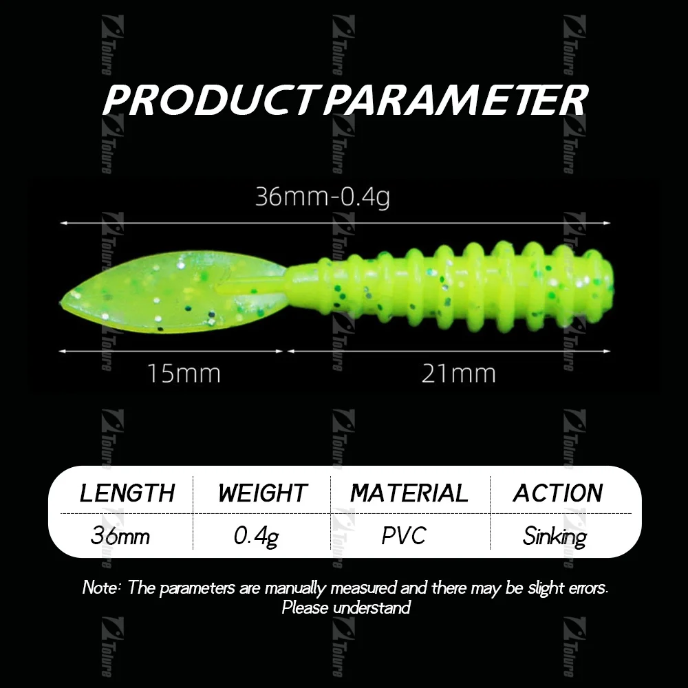3.6 mm 0.4g 10pc/ Rubber Artificial Bass Silicone Soft Lure ABS Pencil Lure - view 13
