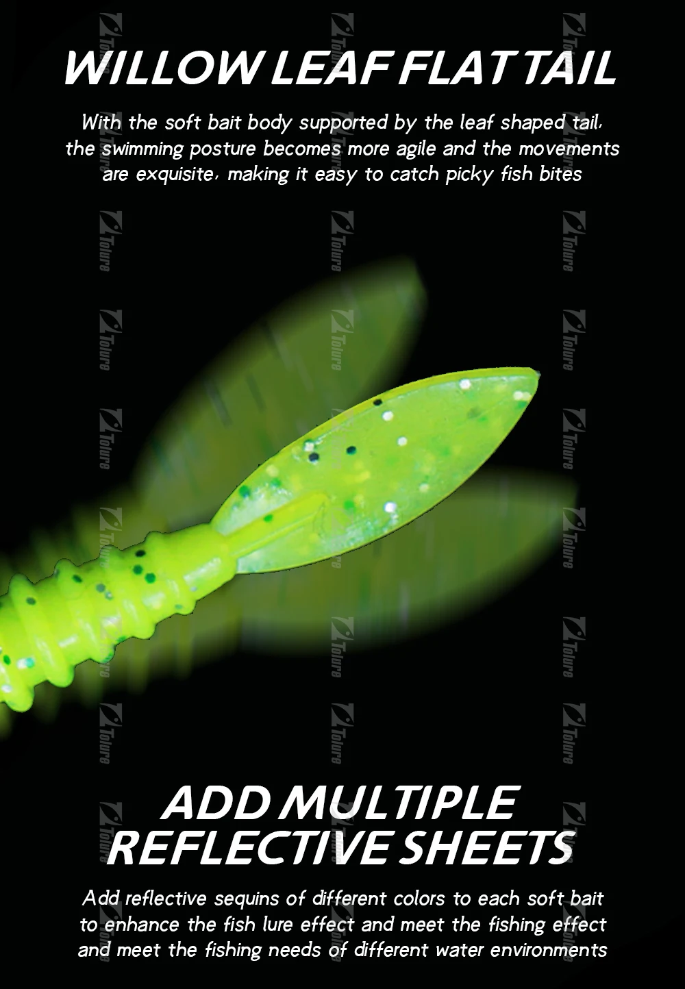 3.6 mm 0.4g 10pc/ Rubber Artificial Bass Silicone Soft Lure ABS Pencil Lure - view 6
