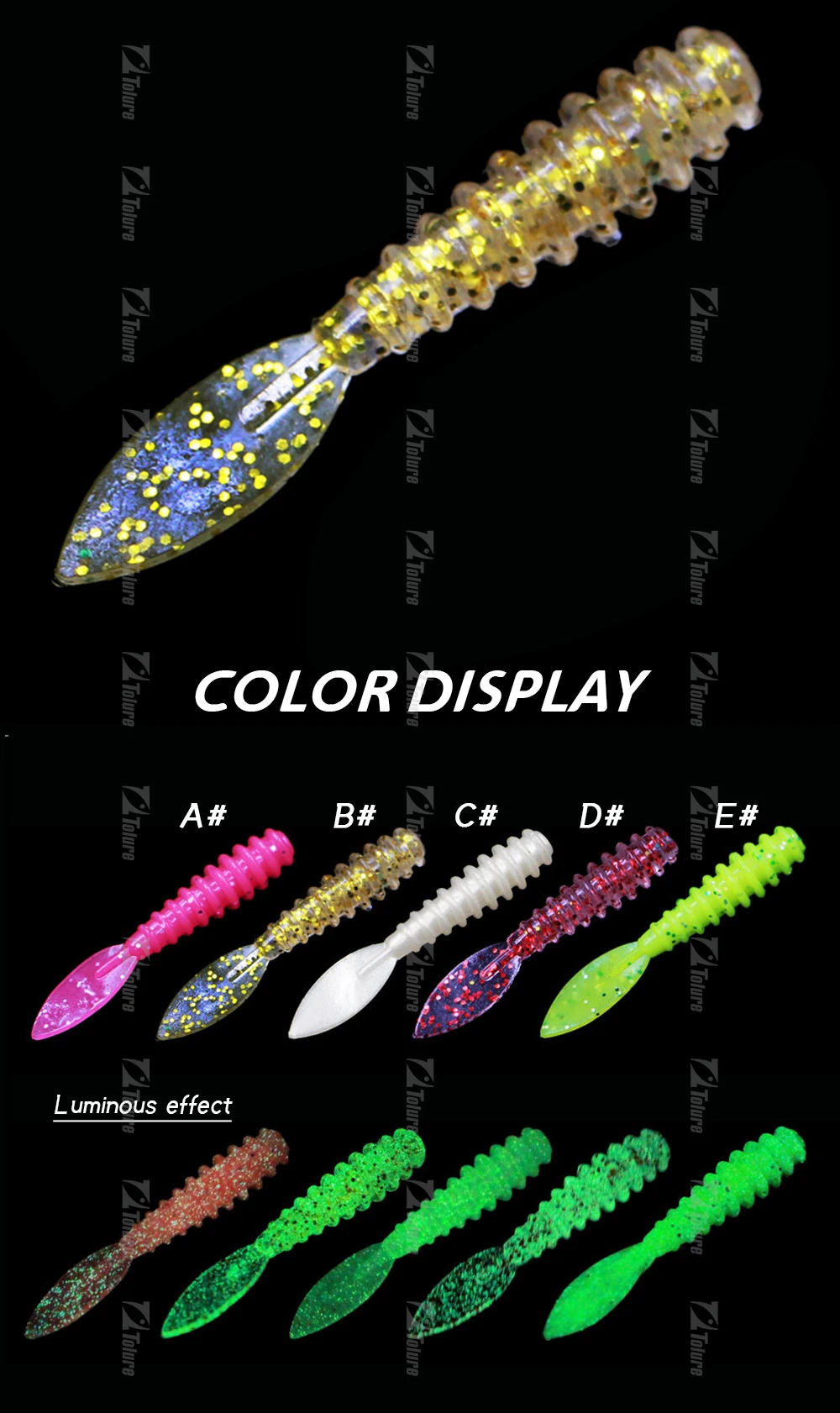 3.6 mm 0.4g 10pc/ Rubber Artificial Bass Silicone Soft Lure ABS Pencil Lure - view 7