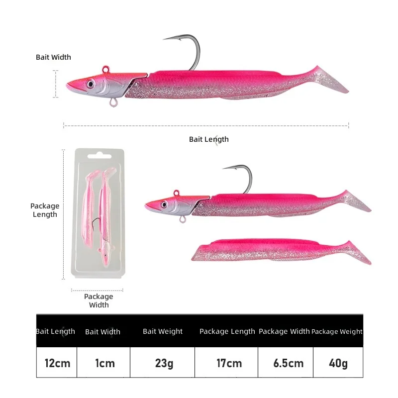Cheery Fishing Bait Lead Soft Lure 12 cm 23 g Minnow for Bass ABS Pencil Lure - view 7