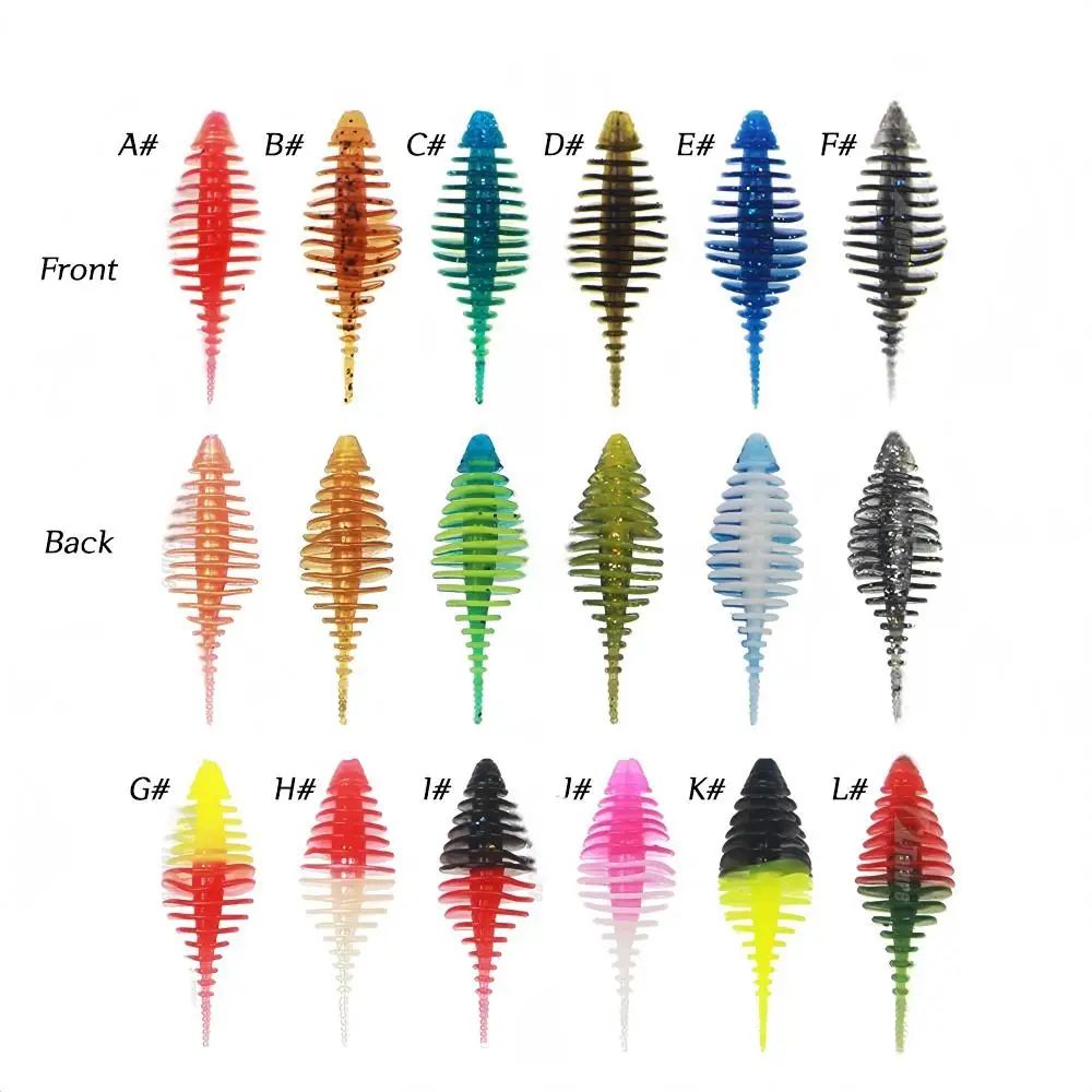 CHEERY 10 / 50 mm 1.6 g PVC Soft Worm Plastic Fishing Bait for 、 ABS Pencil Lure - view 11