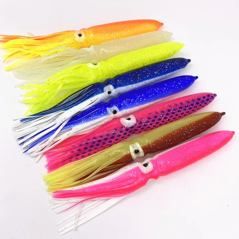 Cheery New 18cm 22cm Rubber Squid Octopus Soft Swimbait Tuna ABS Pencil Lure - view 6