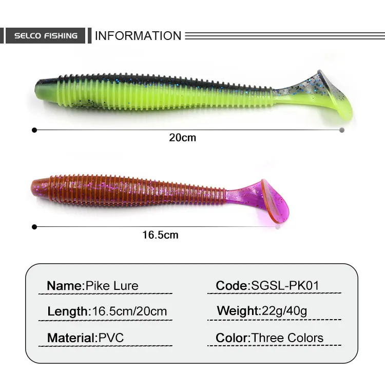 Cheery Selco 16.5 cm 22g Fishing Bait TPR Plastic, Pike ABS Pencil Lure - view 6